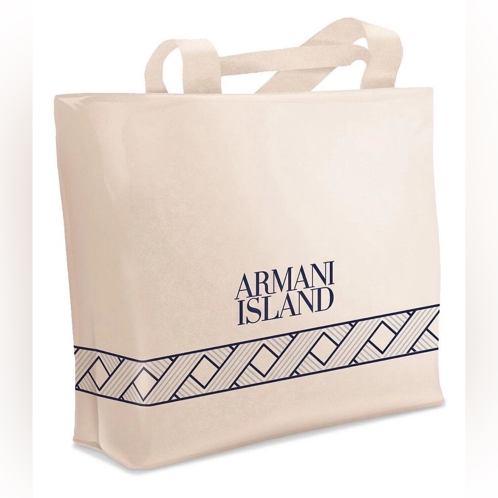 Giorgio Armani Cream Eco Bag Armani Island Edition